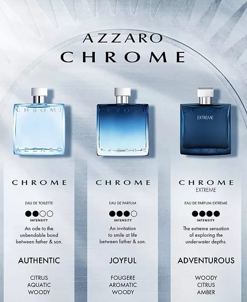 Azzaro Chrome Eau de Parfum Vaporisateur (M) 3,38 Fl Oz