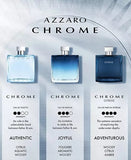 Azzaro Chrome Eau de Parfum Vaporisateur (M) 3,38 Fl Oz