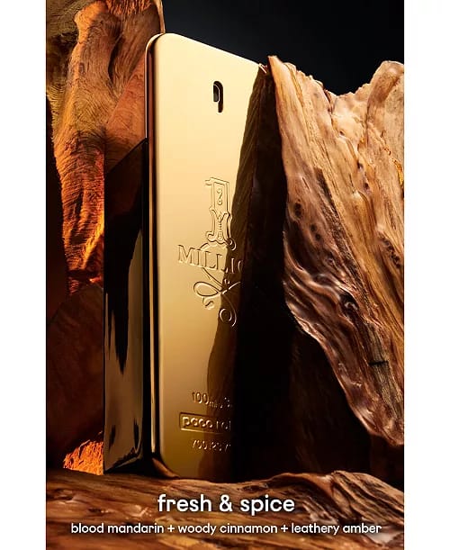 Paco Rabanne Men's 1 Million Eau de Toilette Vaporisateur 3,4 Oz