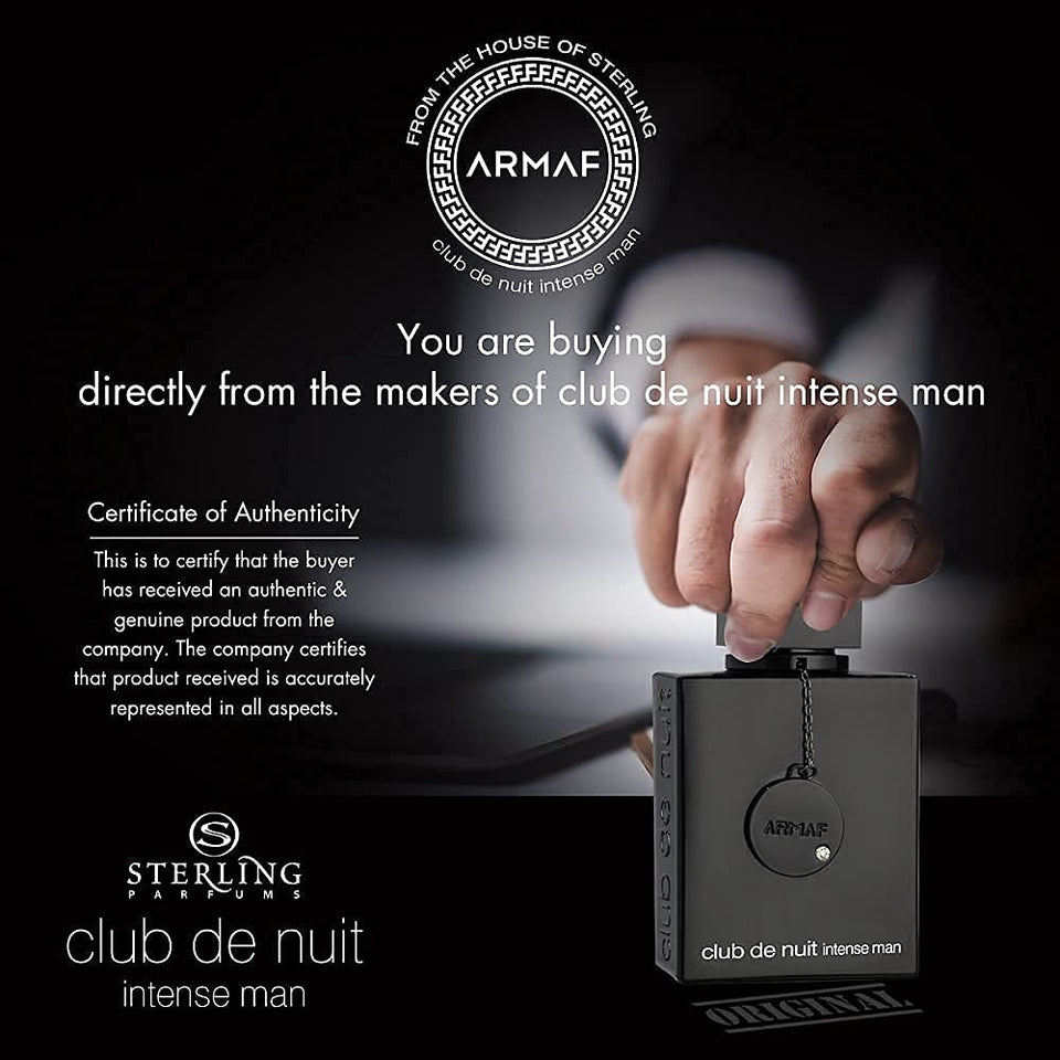 ARMAF Club De Nuit Intense EDP Spray (M) Spray 3.4 Fl Oz