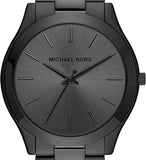 Michael Kors Montre à quartz fine Runway en acier inoxydable pour homme