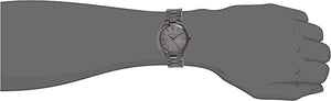 Michael Kors Montre à quartz fine Runway en acier inoxydable pour homme