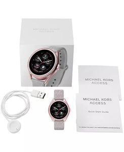 Michael Kors Access Gen 5e MKGO Gray Rubber Smartwatch 43mm