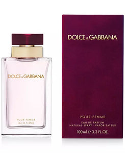 Dolce &amp; Gabbana Pour Femme Eau De Parfum Spray 3.3 Fl Oz