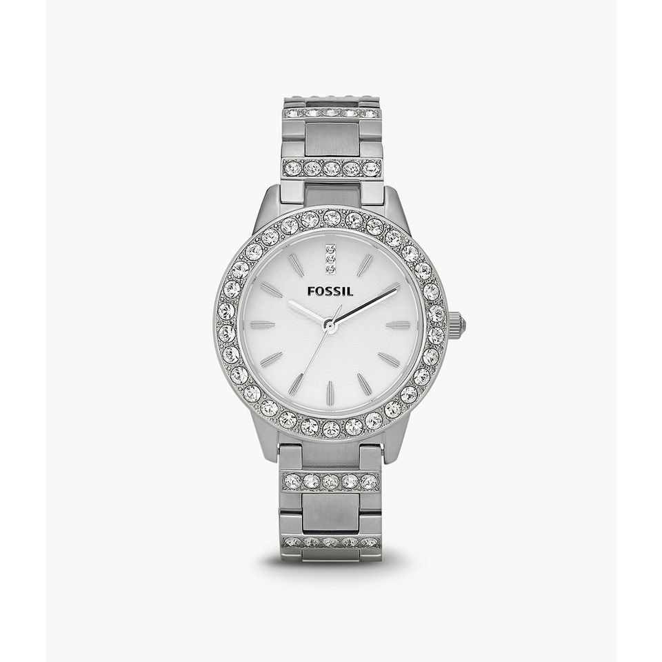 Fossil Jesse Montre-bracelet en acier inoxydable pour femme 34 mm