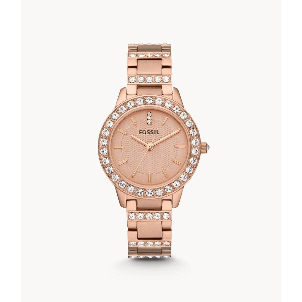 Fossil Jesse Montre-bracelet en acier inoxydable pour femme 34 mm