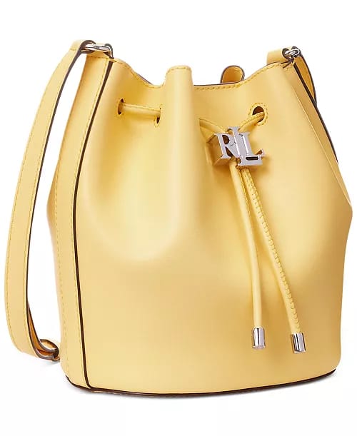 Sac à cordon en cuir moyen Lauren Ralph Lauren Andie