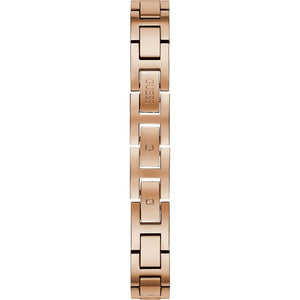 GUESS Women's Rose Gold-Tone Stainless Steel Semi-Bangle Watch 30mm