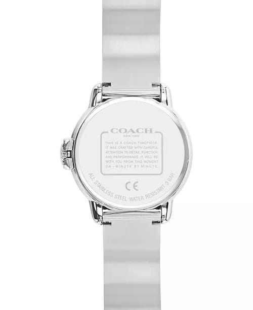 COACH Montre-bracelet Arden en acier inoxydable pour femme 28 mm