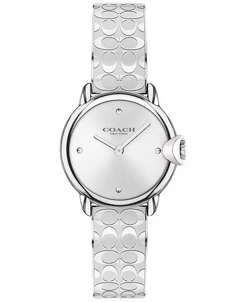 COACH Reloj Arden de mujer con pulsera de acero inoxidable de 28 mm