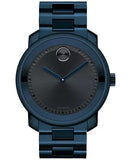 Movado Men's Swiss BOLD Evolution Blue Stainless Steel Bracelet Watch 40mm