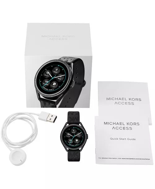 Montre connectée Michael Kors Access Gen 5e MKGO en caoutchouc gris 43 mm