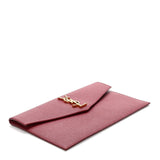 SAINT LAURENT Grain De Poudre Uptown Pouch Red